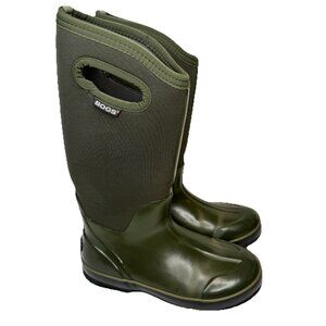 BOGS Boots Womens Size 7 Classic High Waterproof Insulated Rain Snow Green